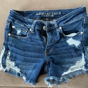 American Eagle Next Level midi jean shorts size 4